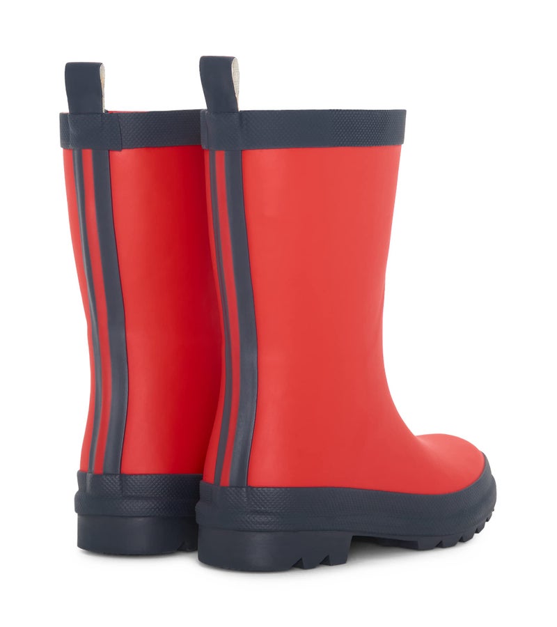 Hatley Unisex Kids Rain Boots, Red, 1 Big Kid - Image 4